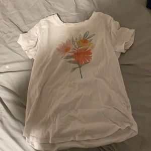 White flower shirt
